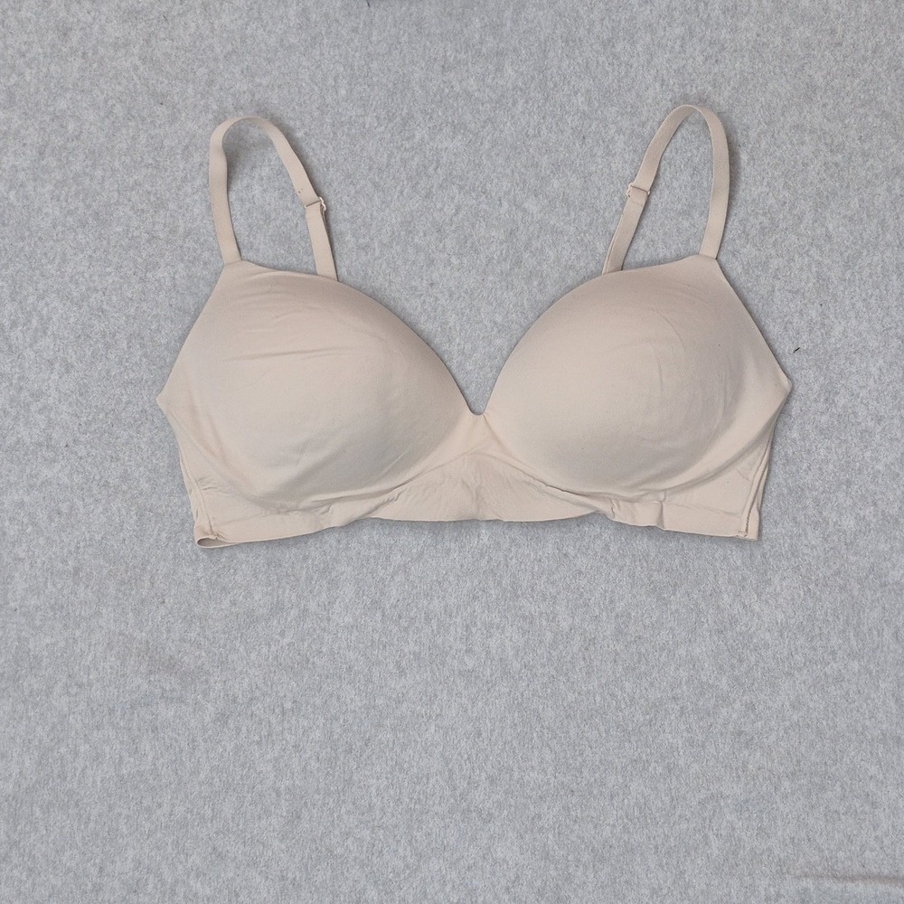 Victoria's Secret Women Bra 36D Beige Incredible T Shirt Wireless Adjustable